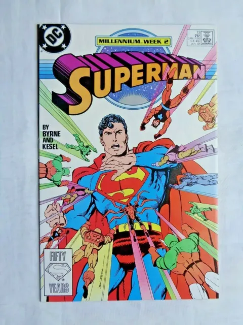 Superman No. 13 January 1988 DC Comics Millennium Week 2 First Printing NM (9.4)