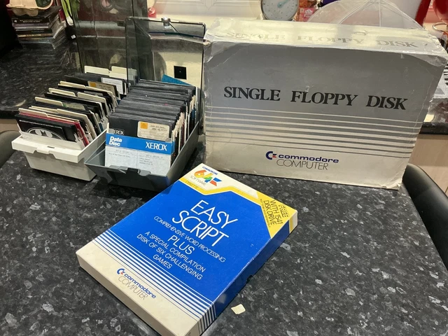 COMMODORE 64 C64 1541 Disk Drive Package Boxed Working With Loads