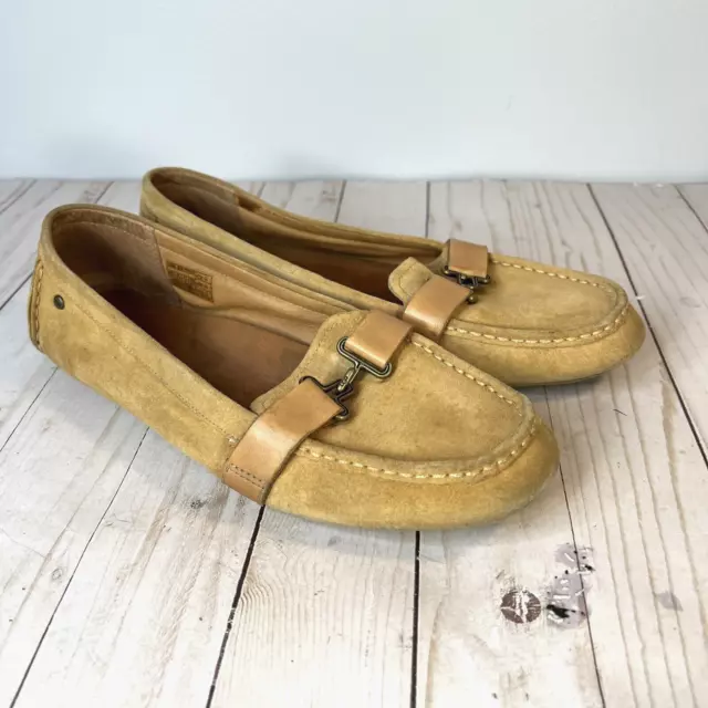 UGG Aven Brown Suede Loafer Driving Moccasins Size 6.5