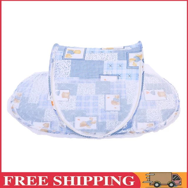Baby Zubehör faltbar Krippennetz Bettwäsche für Neugeborene (blau)