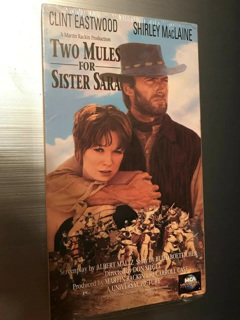 NEW TWO MULES for Sister Sara vhs Clint Eastwood Shirley MacLaine ...