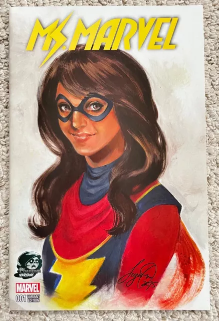 Ms Marvel #1 Phantom Variant Cover! Siya Oum Kamala Khan high grade!