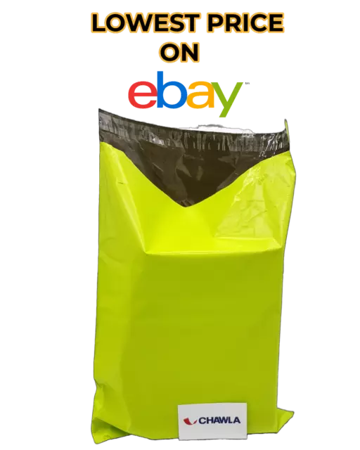 GREEN Mailing Bags Strong Polythene Postage Plastic Postal Mail Seal All Size