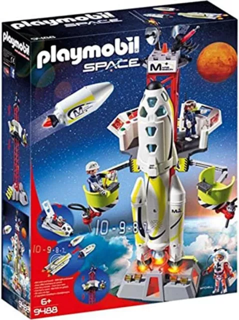 PLAYMOBIL Space 9488 Mars-Rakete mit Startrampe, Ab 6 Jahren [Exklusiv bei Amazo