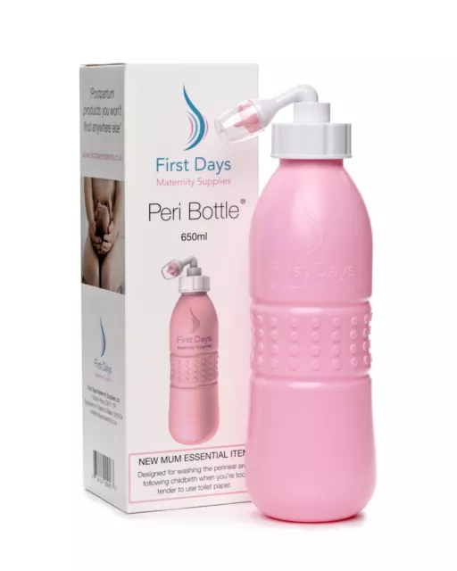 Pink Peri Bottle® designed for postpartum use. Large 650ml capacity.