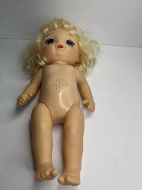 Baby Alive Potty Dance Baby Doll 14 inch Nude Talks & Moves Hasbro Tested Works