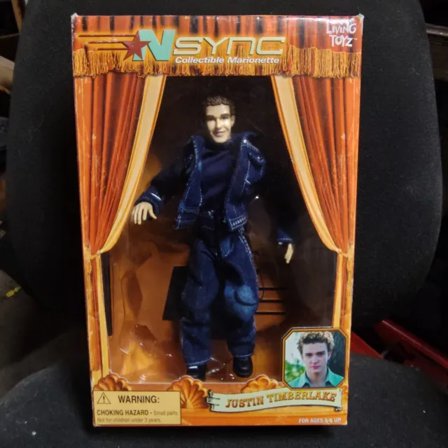 Justin Timberlake 2000 NSYNC Collectible Marionette Doll/ Rare