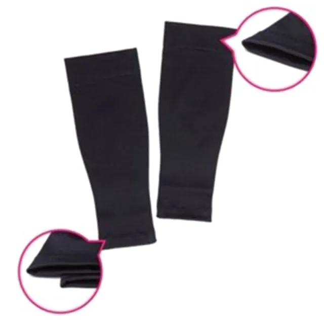 Calcetines de compresión unisex de microfibra, 12-15 mmHg, hasta la  rodilla, punta cerrada, negro (mediano)