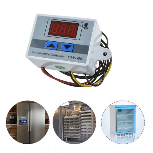 XH-W3001 Digital LED Temperature Controller Thermostat Control 12 24V 110V-220V