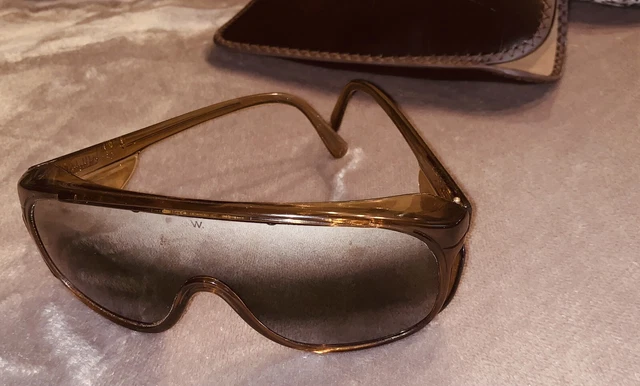 VTG Willson SPECTRA Mirrored Aviator Pilot Shield Sunglasses RARE Frames w/Case!