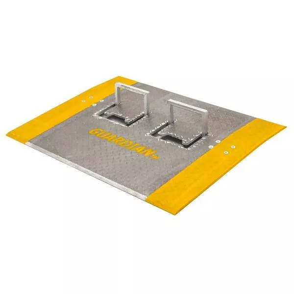 30" x 42" Guardian Aluminum Dock Plate with Handles