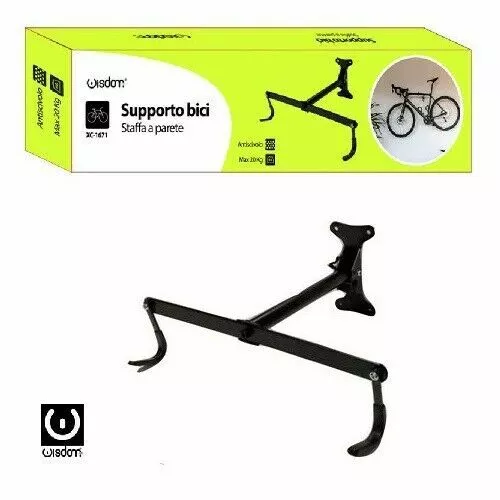 LED-2gancibici - ledleds - Portabici Porta bicicletta Supporto gancio  staffa a muro appendi bici 2 Pezzi