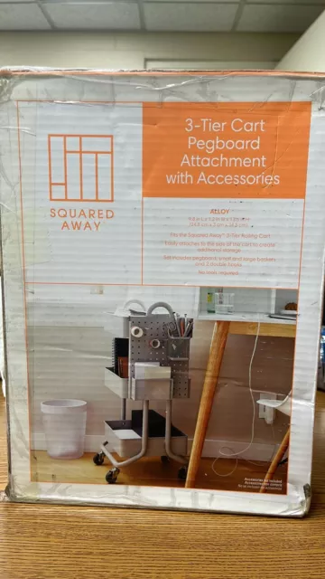 Organizador de carro cuadrado pegboard y accesorios en gris - nuevo Organizador de carro cuadrado pegboard y accesorios en gris - nuevo