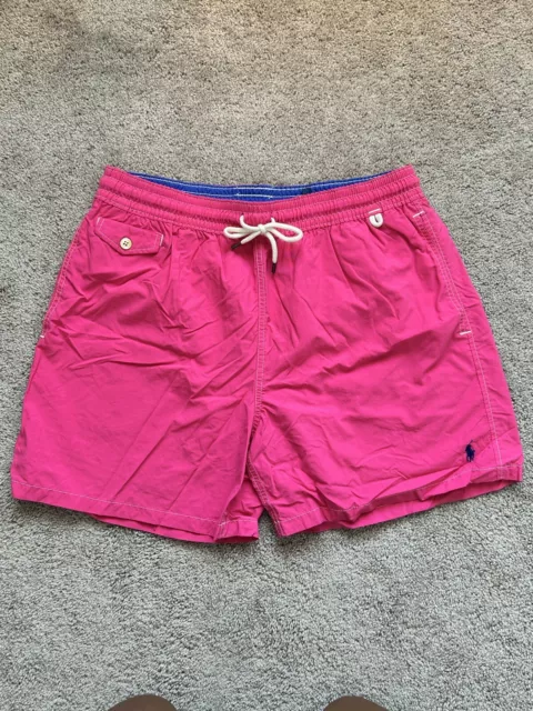 Ralph Lauren Swim Trunks Mens Extra Large Pink Bathing Suit Board Shorts