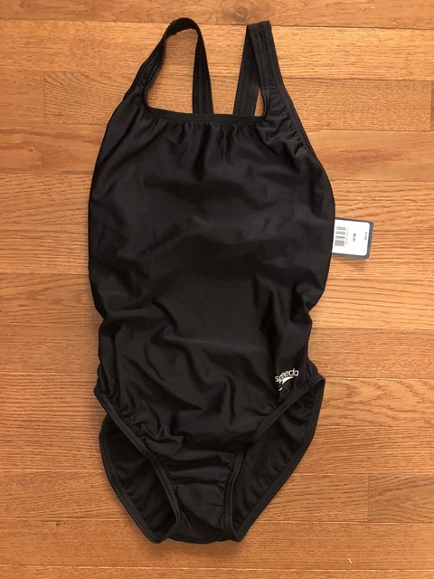 Women's Speedo Swimsuit One Piece Pro LT 10/36 NWT Black