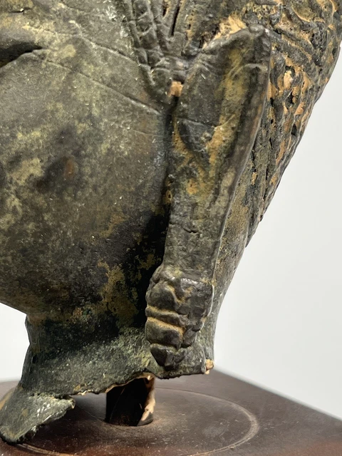 Thai Thailand Ayutthaya bronze Buddha Bronze Buddha Head ca. 18-19th century 10