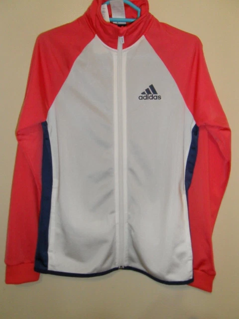 ADIDAS Girls Pink  Track Jacket Top age 13-14