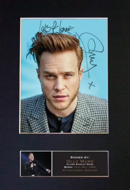 OLLY MURS No2 Mounted Signed Autograph Photo Print A4 #601