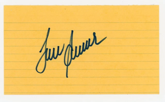 Tom Seaver Signed Auto Autographed Index Card (No COA) Mets Reds