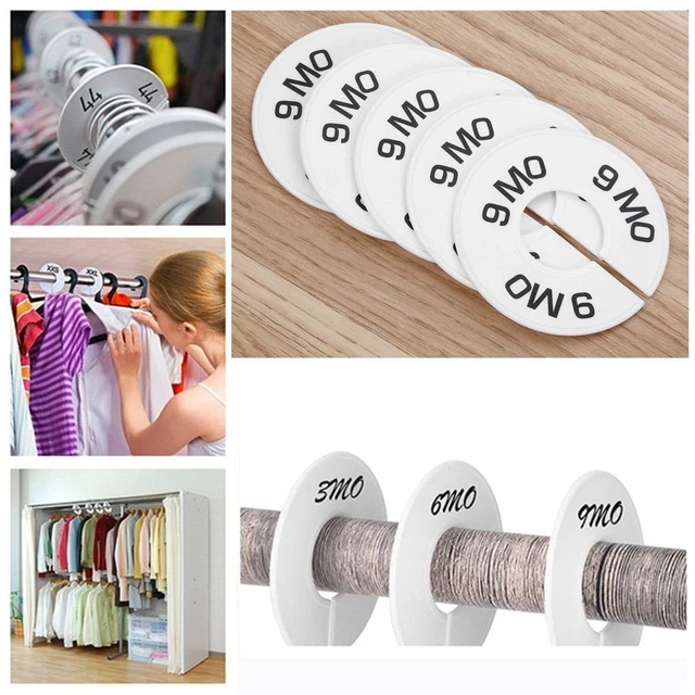 Vêtements pour bébé Gestionnaire de suspension Séparateur de taille de vêtement