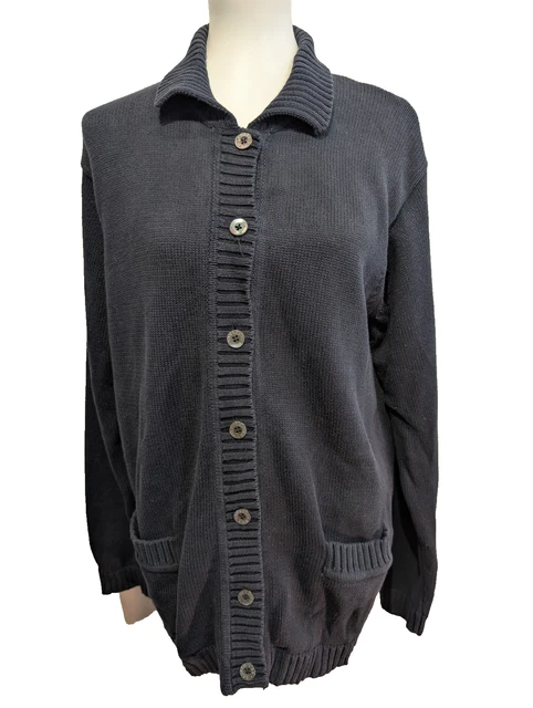 Gilet Femme Sandro Bleu Marine – Taille L – Manches Courtes – Style Marin élégant