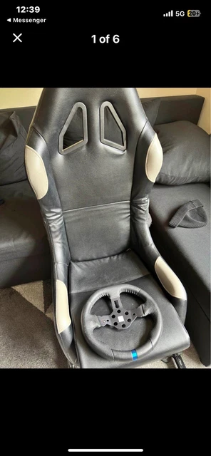 LOGITECH G29 STEERING wheel full gaming rig with seat & Logitech gear ...