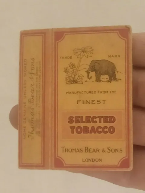 Vintage Old Selected Tobacco Cigarette packet - Honeydew Advertisement