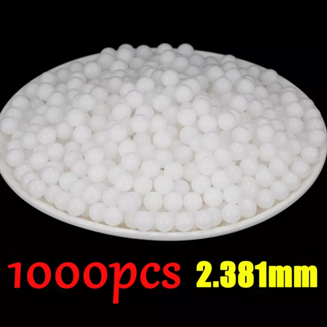 1000PCS Plastic Ball Solid PP Polypropylene Cosmetic Bottle Round Ball ø2.381mm