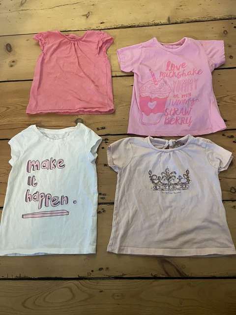 Girls tshirt bundle short sleeve age 3-4 years