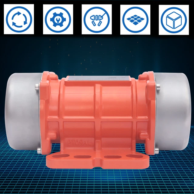 100W Vibrationsmotor – 220V, 3000 U/min, Einphasig, Einstellbare Rüttelkraft Bis 50 Kg – Für Industrie & Bau