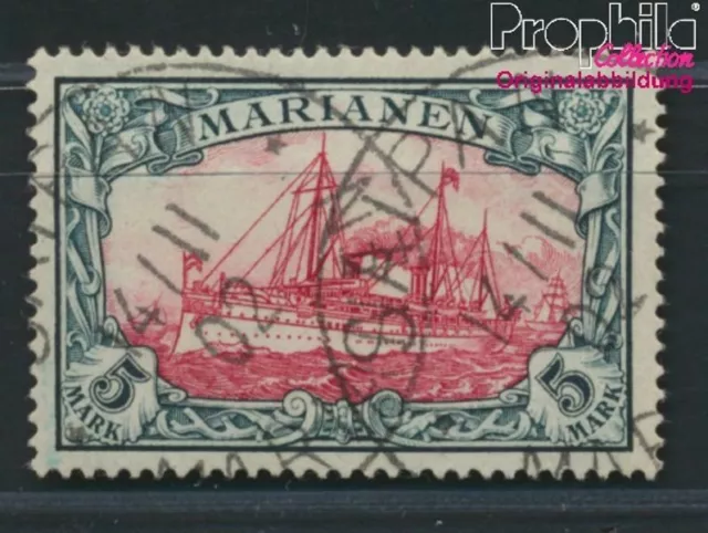 Briefmarken Marianen (Dt. Kolonie) 1901 Mi 19 geprüft gestempelt Schiffe, (89844