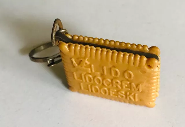 Ancien Porte-Cle * Biscuits " Lido~Lidocrem~Lidoeski " Alimentation/ Keychain