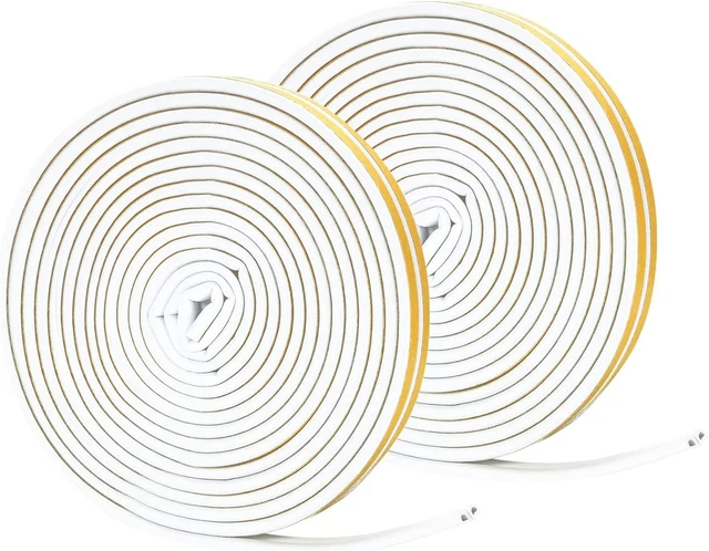 Indoor Weather Stripping, Self Adhesive Foam Window Seal Strip for Doors and Win