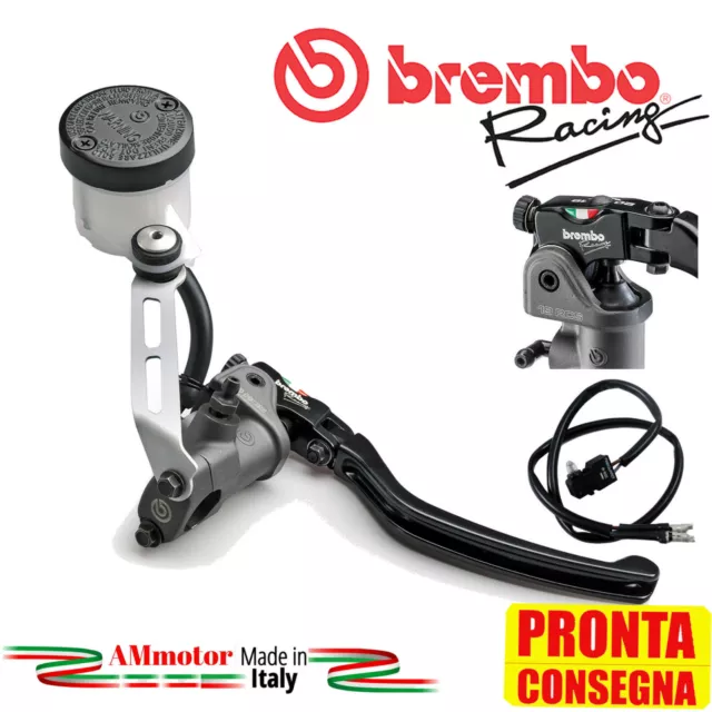 Pompa Freno Rcs Brembo Radiale 19 Racing Moto 18 - 20 Kit Serbatoio Olio Staffa