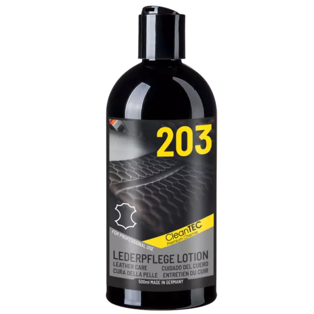 CLEANTEC Soin Cuir Lotion 203 pour Lisse & Simili Dans Auto & Bike 500ml