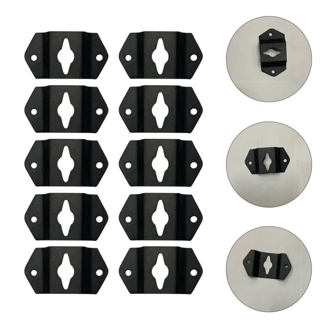 10 PCS HEAVY Duty Wall Shelves Small Speakers Hook Plate Hanger Wall