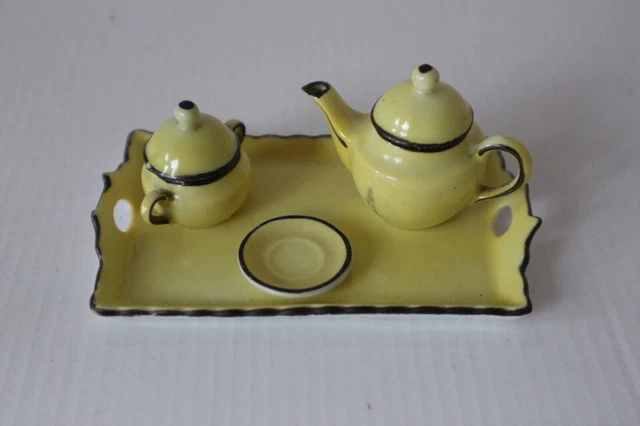 Dînette De Poupée Ancienne En Porcelaine - Service à Café - Fabriqué En France