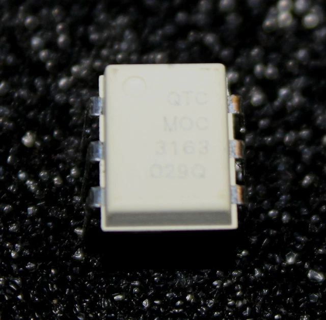 QTC MOC3163M OPTOCOUPLER 600V Triac Zero Crossing 7.5kV Isolation DIP6