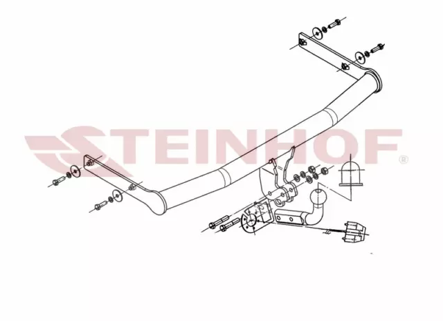 Attelage pour Volkswagen Polo 9N IV Hayon 06.2005-06.2009 + faisceau 13-broches 3