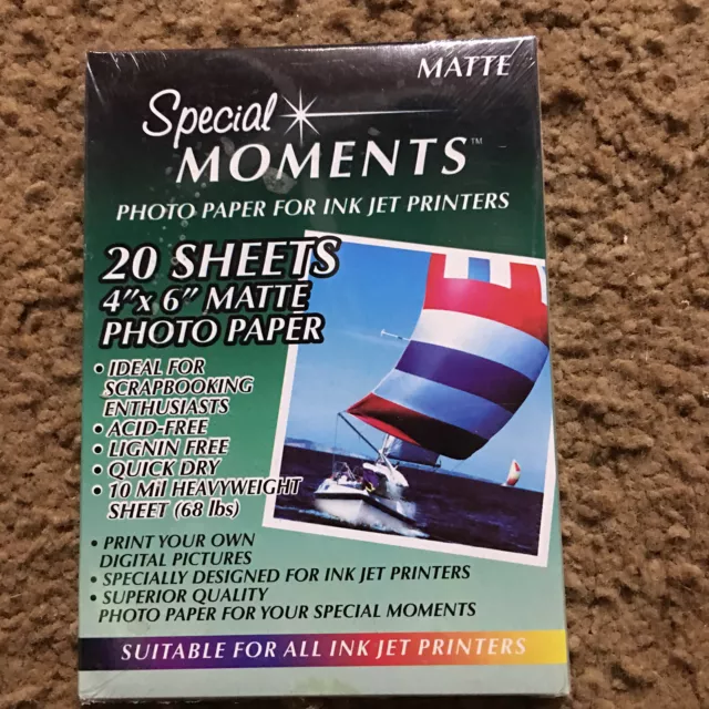 Special Moments Matte Photo Paper Sealed Kodak Post Its Lot Of 24 Ink Jet 2