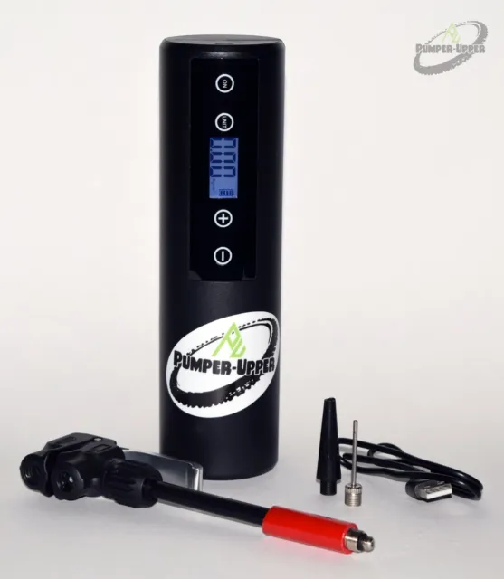 Bike Tire Pump. Portable, Rechargeable Dual-Valve Tire Inflator up to 120 PSI
