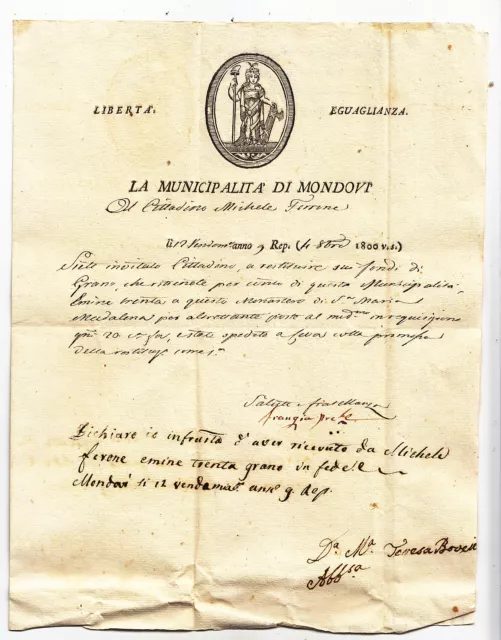 P584-Impero Francese-En Tete-Da Mondovi' 1800