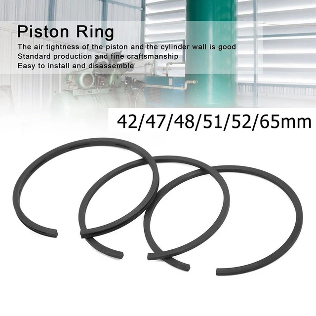 3 pezzi compressore d'aria anello pistone 42/47/48/51/52/65 mm✅ cilindro DHL
