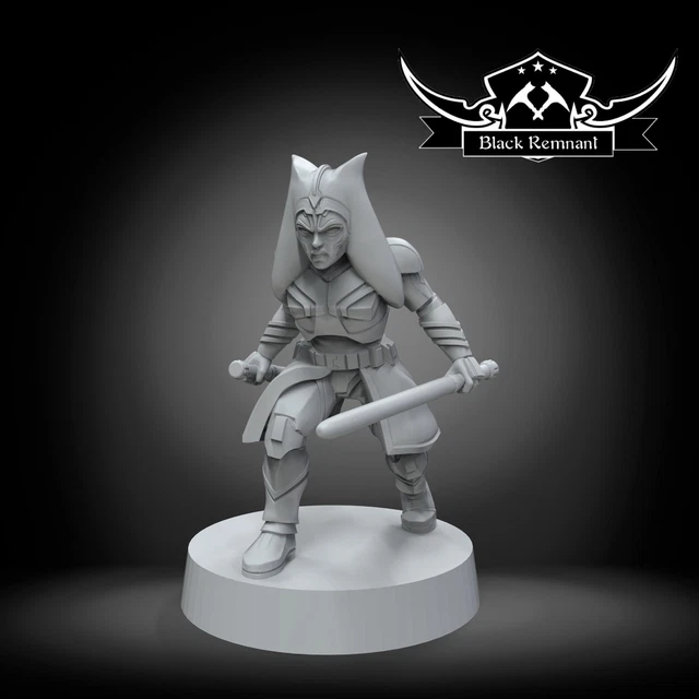 AHSOKA IN CLONE armor - BLACK REMNANT | Legion compatible - 3D printed