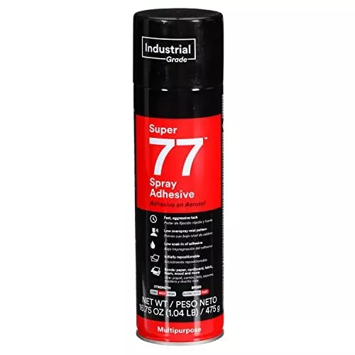 3M Super 77 Multipurpose Permanent Spray Adhesive Glue, Paper, Cardboard
