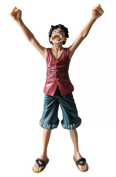 Figura Monkey D. Luffy de One Piece. 18 cm PVC sin caja. Escena saga Arlong