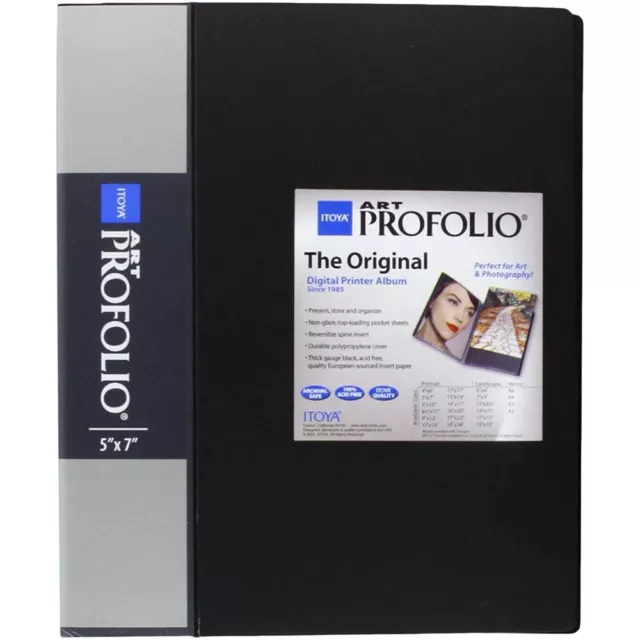 Itoya Art Profolio Original Storage/Display Book (5 x 7", 24 Two-Sided Pages)