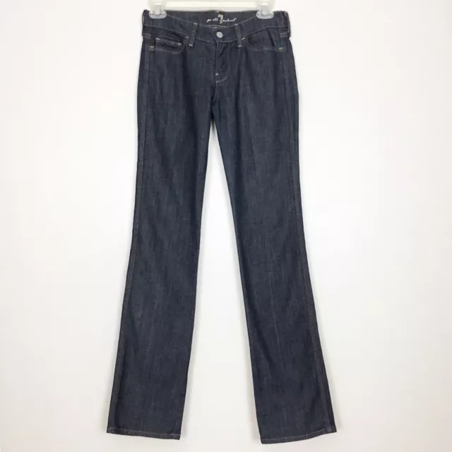 7 For All Mankind Jeans Womens 25X34 Colette Dark Wash Straight Leg