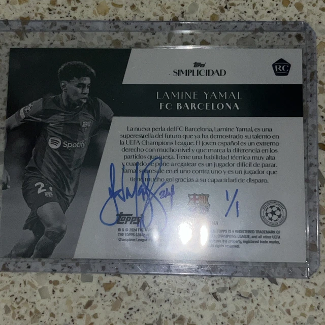 20232024 TOPPS RARE Lamine Yamal Champions league RC 140.00 PicClick