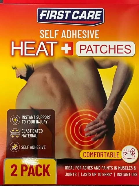 First care Heat Pads Shoulder & Back Pain Relief Large self adhesive Heat Patch